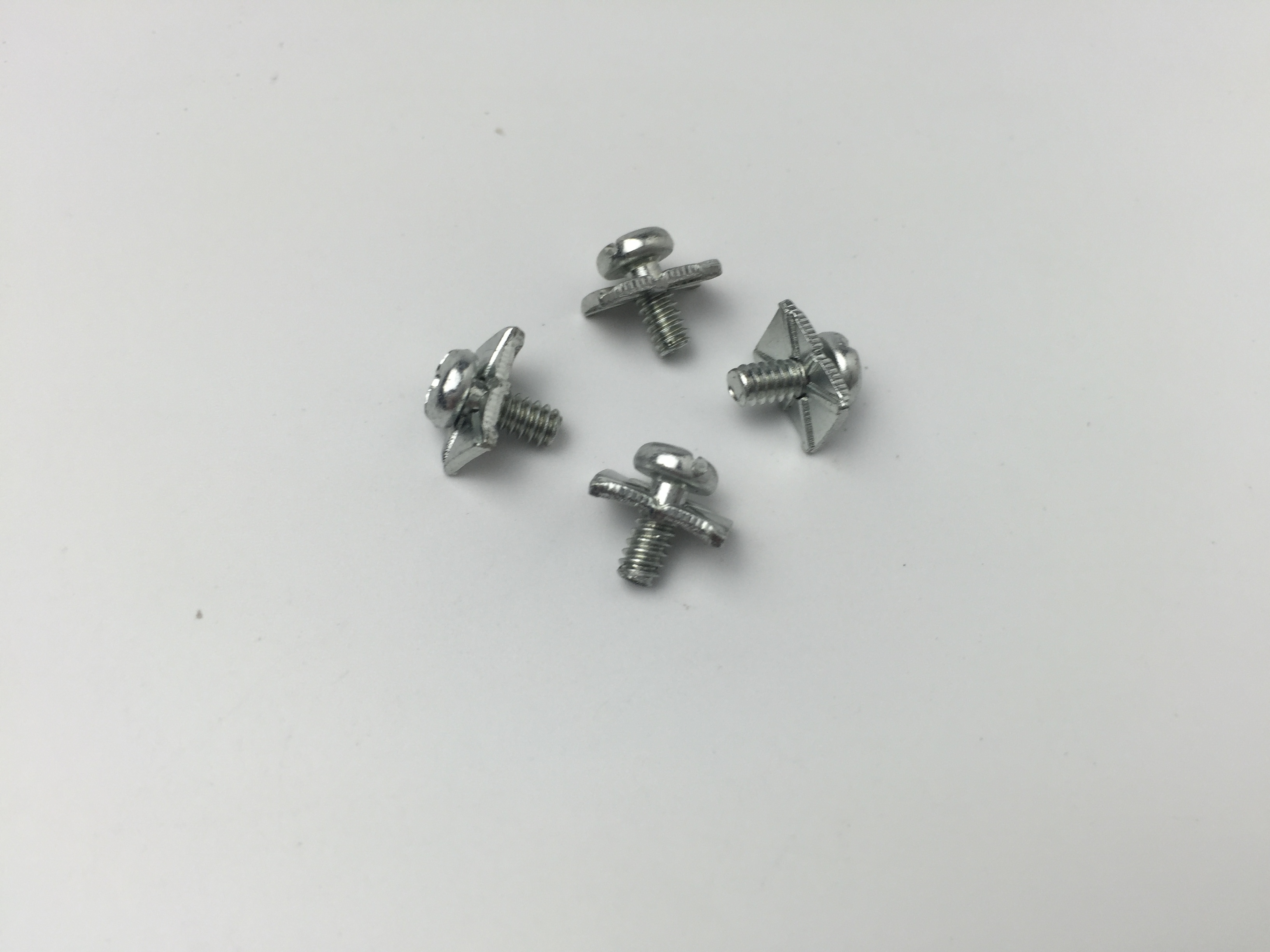 M3.5X8十字圓頭組合長方墊螺絲、鐵鋅